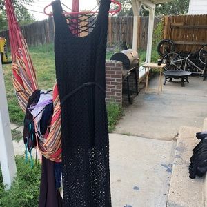 AUW maxi crochet dress size L